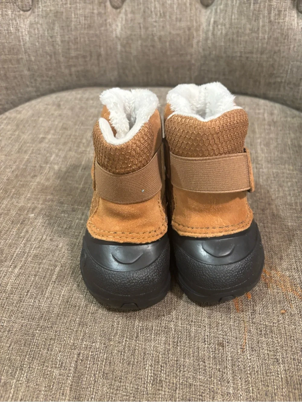 The North Face Kids' Tan & Black Insulated Snow Boots